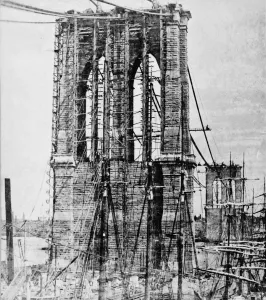NEU-YORK: BRONX-BRÜCKE. Die Brücke von Bronx über den Osten