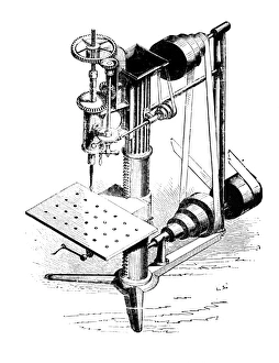 American Industrial Revolution Drucke: WHITNEY: DRILL PRESS