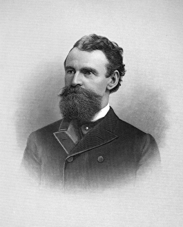 American Politician Engraving Drucke: WILLIAM ANDREWS CLARK (1839-1925)