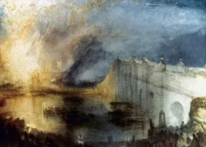 Bildende Kunst Drucke: Turner : Brandung des Parlaments