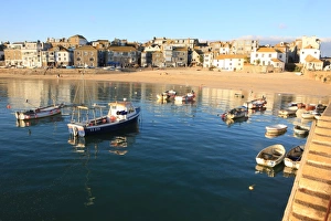 Cornwall Fishing Boats Drucke: St Ives
