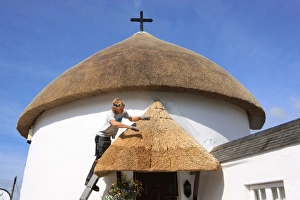 Cornwall Rural Landscape Drucke: Thatching