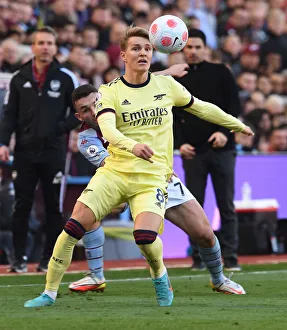 Martins Odegaard im Spielzustand: Arsenal gegen Aston Villa - Premier-League-Showdown
