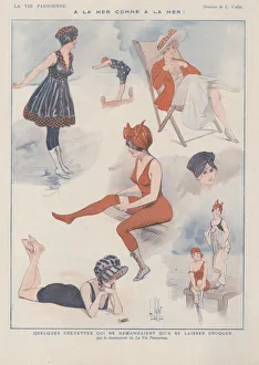Vintage Seaside Scenes Drucke: 30586597