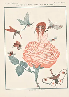 Art Nouveau Female Figure Drucke: 30586615