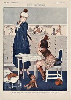 Vintage Domestic Scene Drucke: 30586683