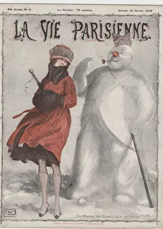Paris Winter Scene Drucke: 30586817