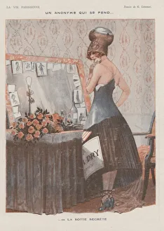 Elegantly Dressed Lady Drucke: 30586931