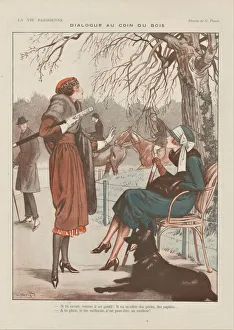 Elegantly Dressed Women Drucke: 30587070