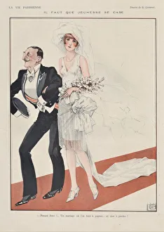 Vintage Wedding Illustration Drucke: 30587475