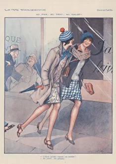 Vintage City Street Scene Drucke: 30587612