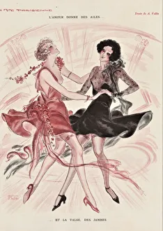 Vintage Dance Illustration Drucke: 30587663