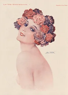 Vintage Woman Portrait Drucke: 30587734