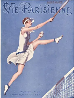 Vintage Tennis Illustration Drucke: 30587758