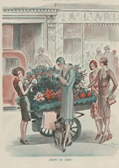 Paris Flower Market Drucke: 30587949