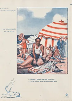 Summer Beach Scene Drucke: 30588003