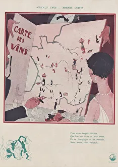 Vintage Wine Illustration Drucke: 30588016