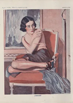 Contemplative Female Figure Drucke: 30588051