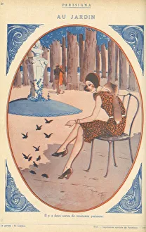 Elegant Woman In Nature Drucke: 30588566