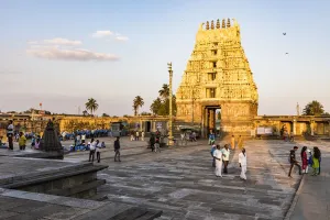 Das Chennakeshavatempel in Belur im indischen Bundesstaat Karnataka