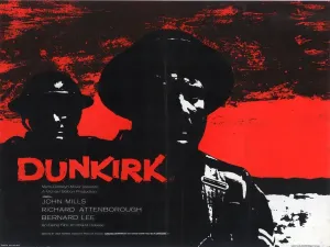 Drucke von Dunkirk 1958 Großbritannien Quadratplakat Film und Filmplakate: Dunkirk 1958 UK-Quad-Afischem Plakat