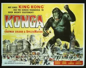 Drucke von Für die Veröffentlichung von Johns Films im Jahr 1961 Horrorfilm-Poster: Quadposter von Konga in Großbritannien