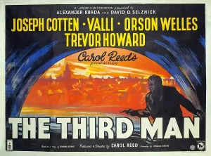 Drucke von Britisches Theater-Quadro von 1949 Film und Filmplakate: Der dritte Mann-Plakat