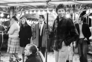 David Essex Drucke: Ein Szenenbild im Vergnügungspark, aus dem Film That'll Be The Day (1973)