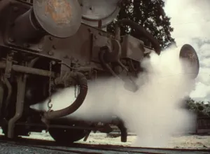 Ein Detail eines der Triebfahrzeuge von The Titfield Thunderbolt