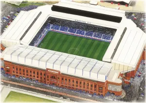Stadion-Kunst Drucke: Ibrox Stadion Kunst - Rangers
