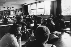 Klassenzimmer Szene 1965