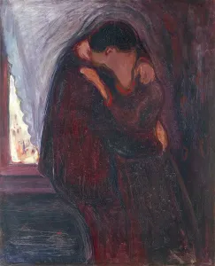 Drucke von Edvard Munch (1863-1944), Der Kuss, 1897 Edvard Munch Drucke: Norwegen, Oslo, Der Kuss
