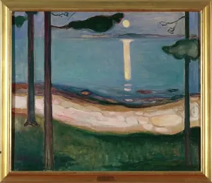Drucke von Edvard Munch (1863-1944), Mondlicht, 1895 Edvard Munch Drucke: Norwegen, Oslo, Mondlicht