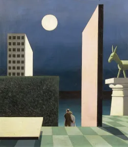 Bildende Kunst Drucke: Ungarland, Budapest, Der grüne Esel (Metaphysik), 1924