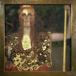 Drucke von Gustav Klimt (1862-1918), Palast der Athene, 1898 Gustav Klimt Drucke: Österreich Wien Palästine (Pallas Athene) 1898