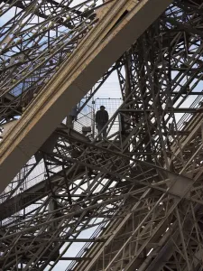 French Engineering Marvels Drucke: Climbing the Eiffel Tower