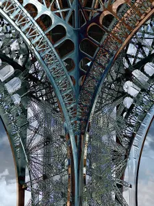 Die Eiffelturm, abstrakte Visualisierung