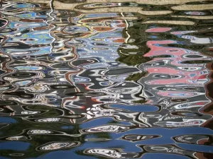 Oxfordshire Landscape Photography Drucke: Reflections in the Thames at Oxford
