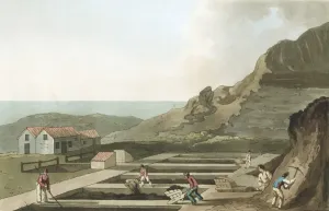 Leeds Drucke: Allgemeiner Blick auf eine Leinwand von einem Arbeiter im Bereich Whitby