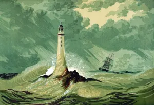 Civil Engineering History Drucke: Third Eddystone lighthouse on Eddystone Rocks