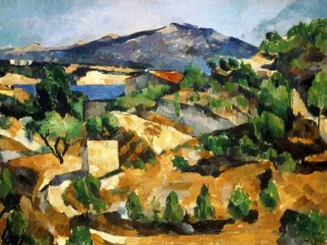 Drucke von Der Französische Zolas Stausee, 1877-1878. Öl auf Leinwand. Paul Cézanne (1839-1906). Französischer Postimpressionistischer Maler. Landschaften Berge Wasser Aix-en-Provence Frankreich Paul Cezanne Drucke: Der Französische Zolas Stausee