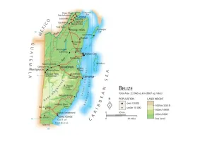 Karte von Belize
