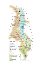 Karte von Malawi