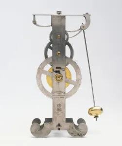 Studio Shot Clocks Drucke: A pendulum clock built in 1883