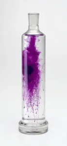 Studio-Aufnahme Drucke: Kaliumpermangansäure Diffusion im Wasser, Näherungsbild