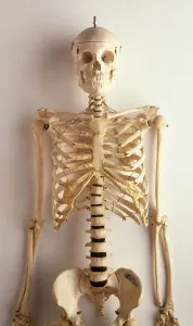 Drucke von Oberer Teil des menschlichen Skeletts Kopf Rumpenbrust Schultern Brustbein Oberarme und Hüfte Vorderansicht Wissenschaft Und Technologie Drucke: Oberer Teil des menschlichen Skeletts Kopf Rumpen Wirbelsäule Brustkorb Schultern Knochen der Halsgegend Oberarme