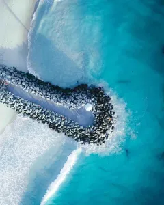 Strandleben Drohnenfotografie Sammlung