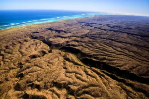 Ningaloo Reef Aerial View Drucke: The Range 3