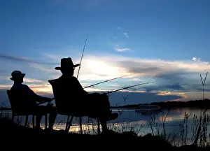 Silhouette Photography Techniques Drucke: Aussie Summers Evening