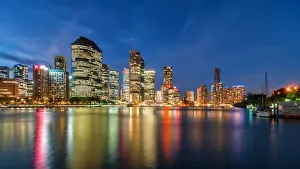 Australian Cityscapes Drucke: Brisbane skyline